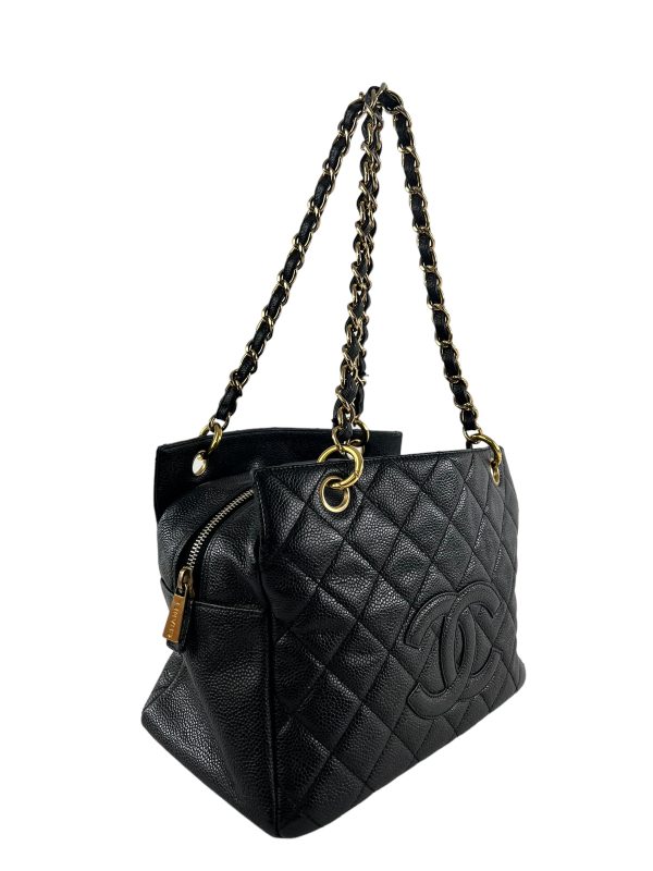 Chanel Black PST Caviar Leather Handbag Hot on Sale