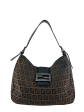 Fendi Monogram Canvas Vintage Shoulder Bag on Sale