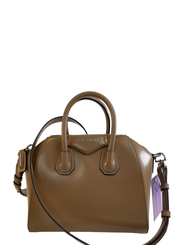 Givenchy Tan Leather Mini Antigona Crossbody Discount