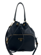 Prada Black duet re-nylon shoulder bag Supply