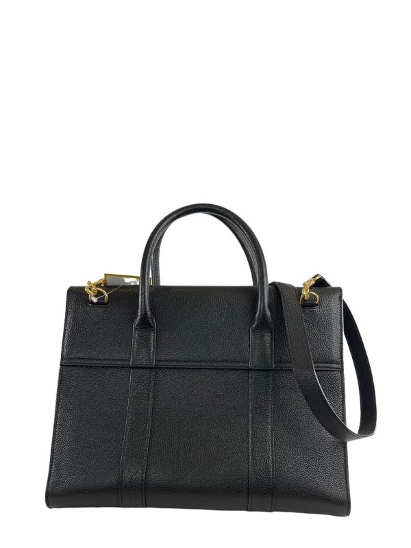 Mulberry Black Grained Leather Bayswater Tote Online