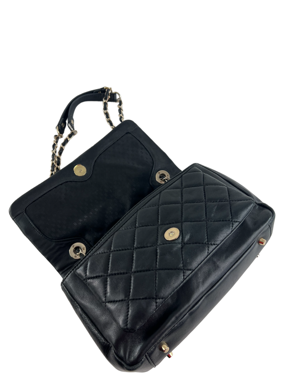 DKNY Black Leather Handbag For Discount