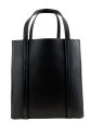 Balenciaga Small Black Leather Logo Crossbody Tote Supply