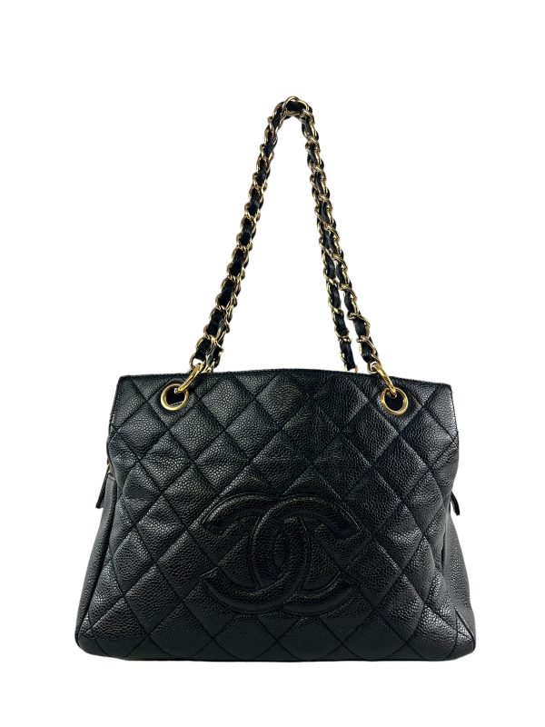 Chanel Black PST Caviar Leather Handbag Hot on Sale