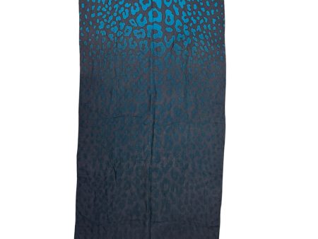 Gucci Black and Turquoise Monogram Modal Scarf Online now