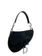 Christian Dior Black Canvas Nylon & Patent Leather Saddle Bag Online