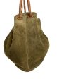 Gucci Khaki Suede Shoulder Bucket Bag Supply