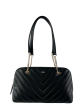 DKNY Black faux Leather Chain Shoulder Bag on Sale