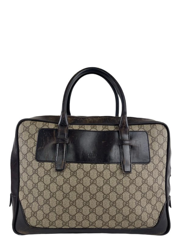 Gucci Vintage Monogram Canvas Briefcase Fashion