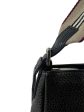 Burberry Black Pochette Handbag with Tan Strap Online now