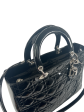 Christian Dior Black Patent Lady Dior Handbag Discount